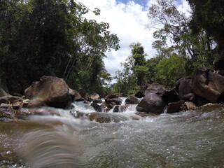 Stream in the mountains, Alto Caparaó, Brazil, National park.