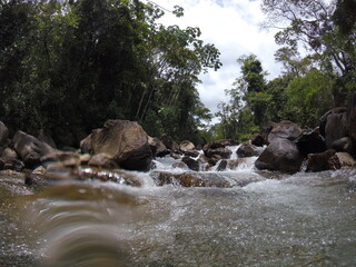 Stream in the mountains, Alto Caparaó, Brazil, National park.