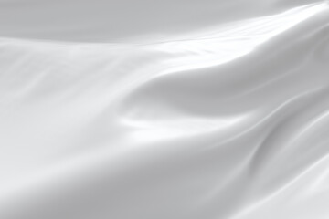 Fototapeta na wymiar Flowing white cloth, white background, 3d rendering.