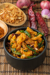 Pork Crackling Chili Paste, Thai style Chili Dip.