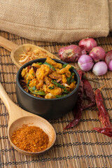 Pork Crackling Chili Paste, Thai style Chili Dip.