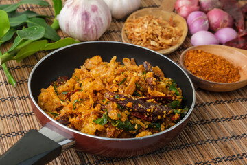 Pork Crackling Chili Paste, Thai style Chili Dip.