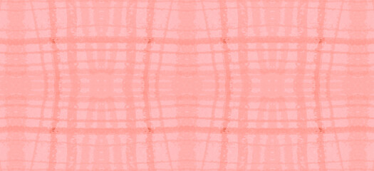 Watercolour Pink Plaid. Girl Elegant Picnic 