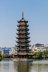Pagode du Soleil &agrave; Guilin, Chine