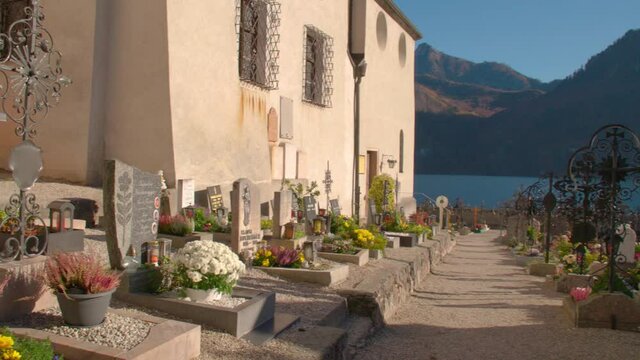 Cemetery in Traunkirchen near Traunsee