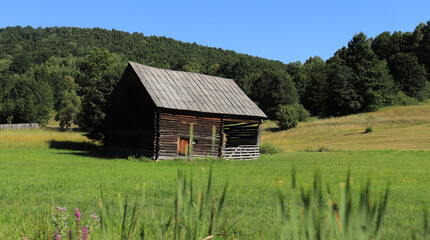 old farm house in Harghita mountains, Szekely country, Transilvania, Romania