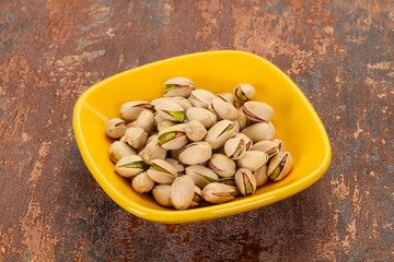 Pistachio nuts heap
