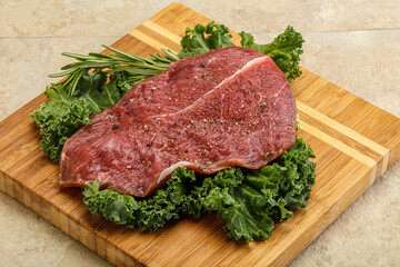 Raw beef steak for grill