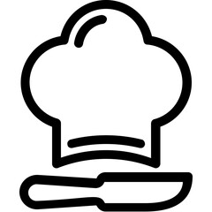 Obraz premium Chef Hat Vector Icon 