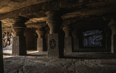 Fototapeta na wymiar Ellora Cave Temples of India
