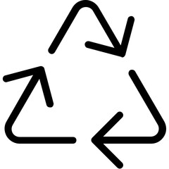 
Recycling Vector Line Icon
