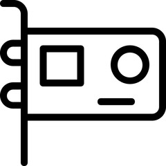
Video Camera Vector Line Icon

