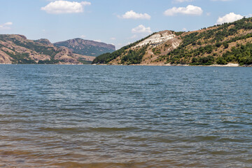 Fototapeta na wymiar Landscape with Studen Kladenets Reservoir, Bulgaria