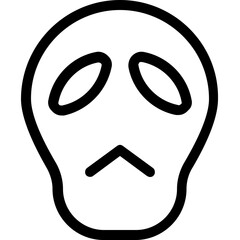 
Skull Vector Line Icon

