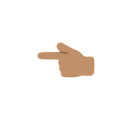 Index Finger Pointing Left emoji gesture vector isolated icon illustration. Index Finger Pointing Left gesture icon