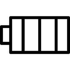 
Full Battery Vector Line Icon

