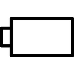 
Empty Battery Vector Line Icon

