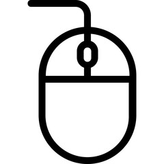 
Computer Mouse Vector Line Icon
