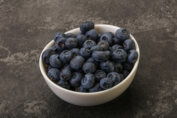 Ripe sweet tasty blueberries heap