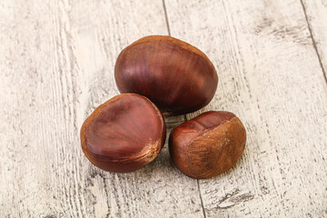 Organic natural sweet Chestnut heap