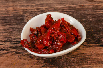 Dried tomato with olive oil