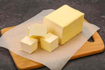 Dairy natural yellow butter piece