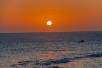 Sonnenuntergang am Atlantik auf La Gomera Querformat