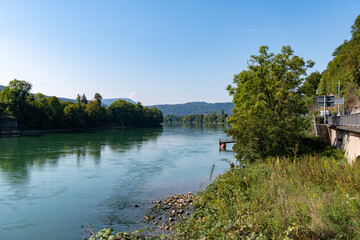 Fototapeta na wymiar Rhein bei Rheinfelder
