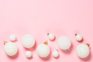 Christmas background with holiday decorations.