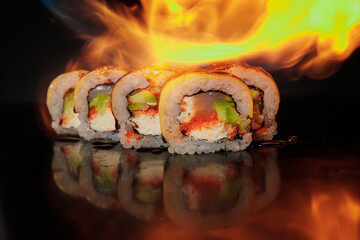 sushi with fire © Аня Панасейко