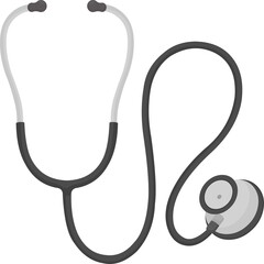 Vector emoticon illustration of a stethoscope