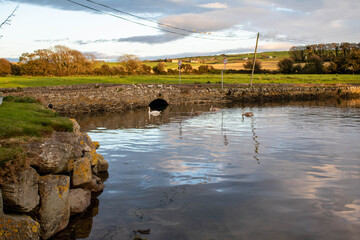 Summer sunset over the lough, West Cork Ireland.