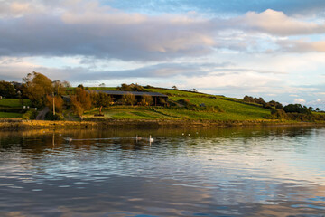Summer sunset over the lough, West Cork Ireland.