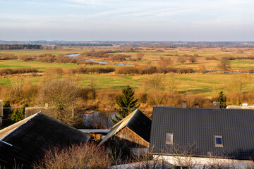 Widok ze Strękowej Góry na dolinę Narwi, Podlasie, Polska © podlaski49