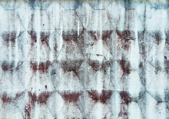 concrete fence three-dimensional geometric old