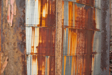 Old corrosion metal iron wall texture
