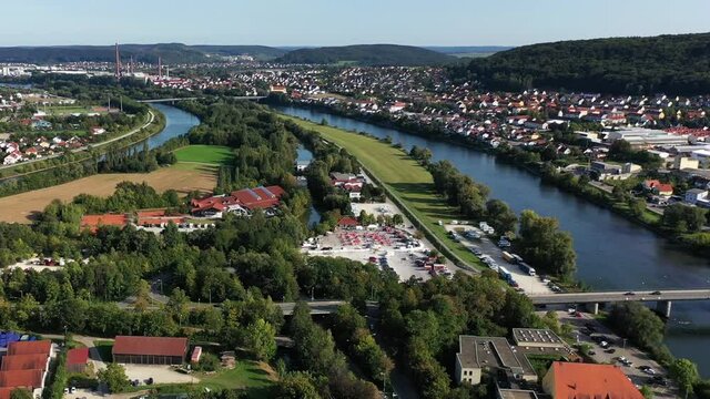 Drohnenvideo von Kelheim mit Sehensw&uuml;rdigkeiten der Stadt