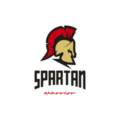 Spartan Sparta Logo, Spartan Helmet Logo design vector