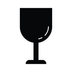 Christmas icon for glass and drink