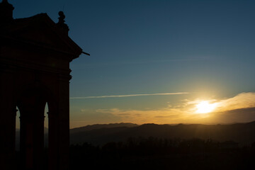 sanctuary of San Luca during sunset