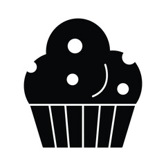 Christmas icon for cupcake and sweet