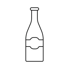 Christmas icon for vine and bottle