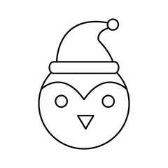 Christmas icon for snowman and iceman
