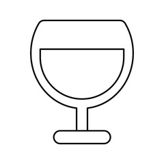 Christmas icon for glass and drink