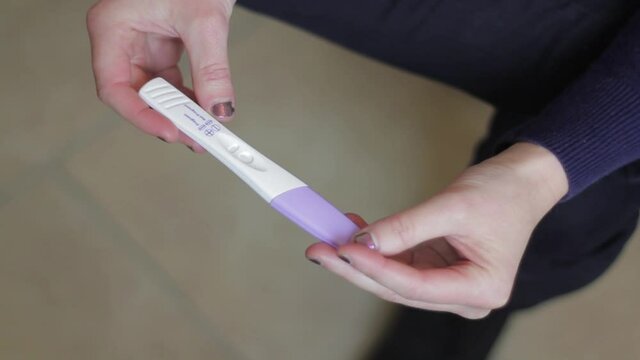 Pregnancy test up close