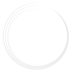 Geometric circular spiral, swirl and twirl. Cochlear, vortex, volute shape