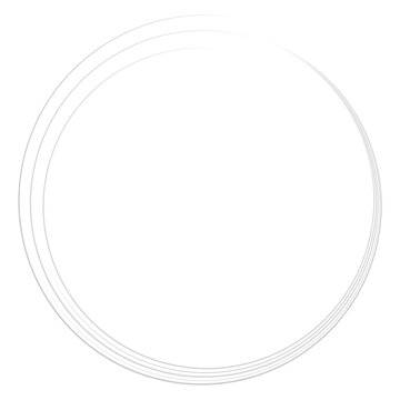 Geometric circular spiral, swirl and twirl. Cochlear, vortex, volute shape