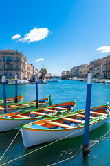 Sète in France, traditional boats