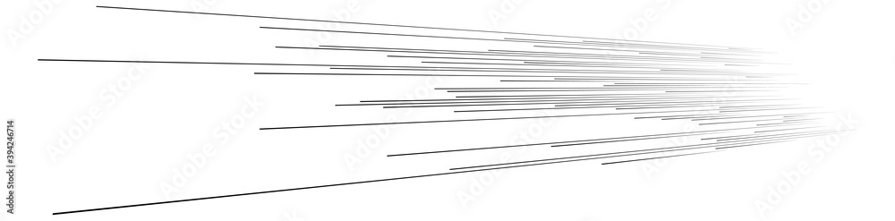 Poster parallel straight lines, stripes in perspective 3d