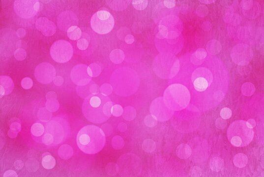 Defocused Image Of Pink Lights